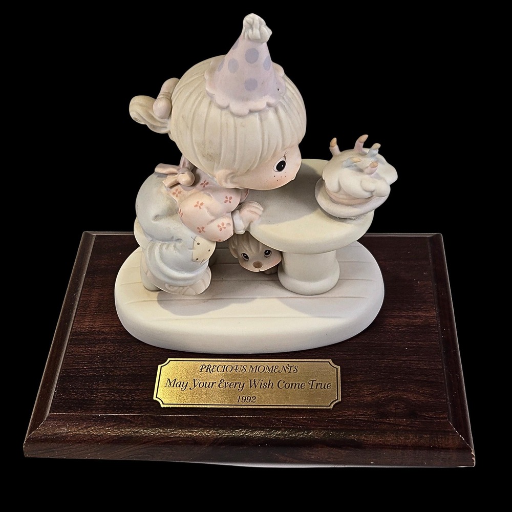 Rare PRECIOUS MOMENTS "May Your Every Wish Come True" 1992, No. 524298 | No Box